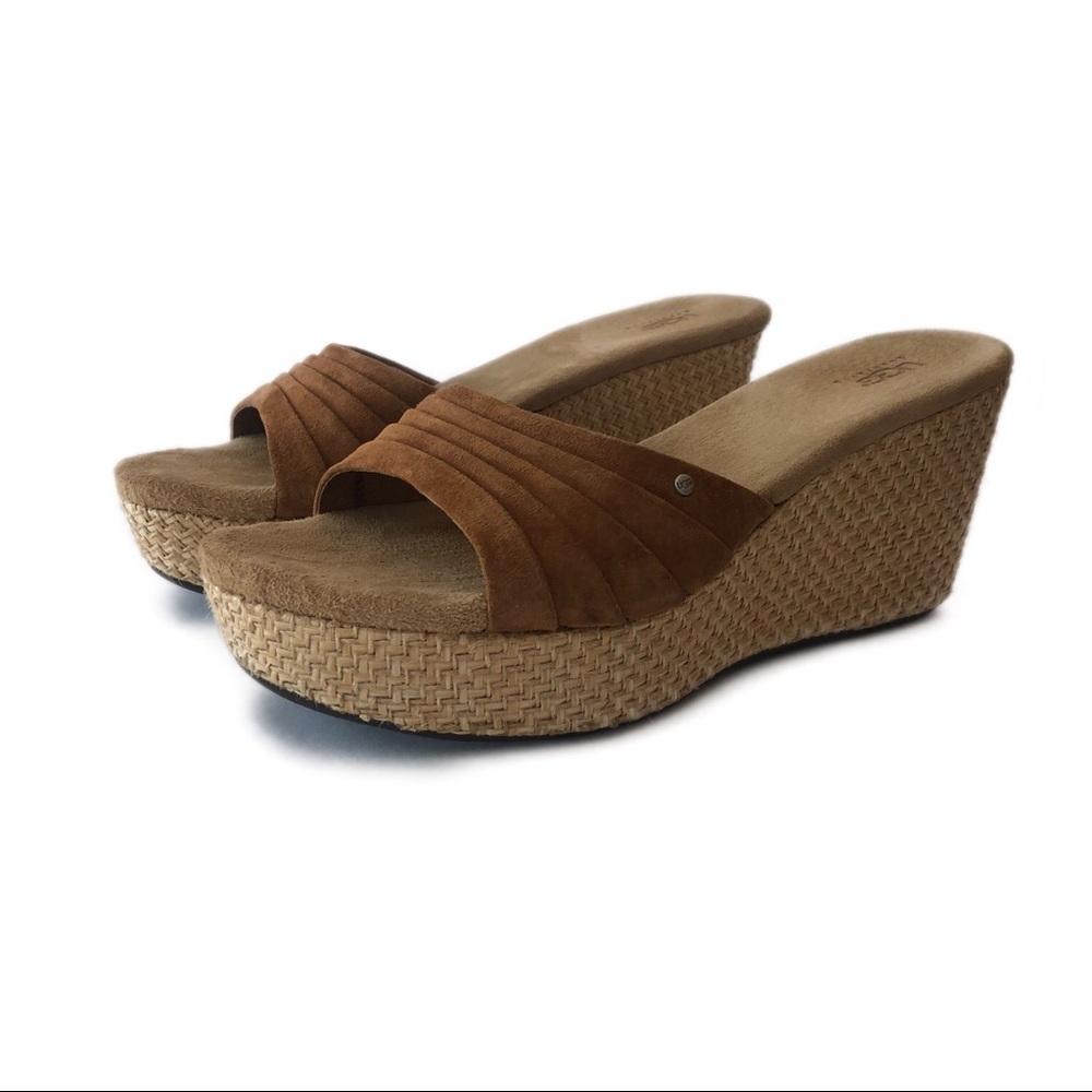 UGG tan wedges